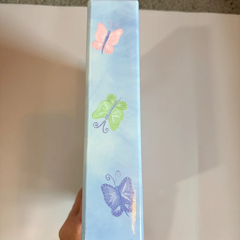 Home Elements Butterfly Photo Album Blue Memories 200 Photos 4x6 Memo Write